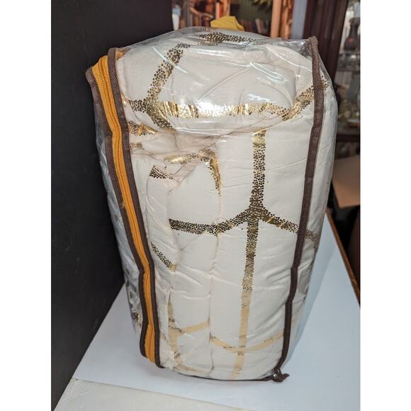 Intelligent Design Love Raina Geo 5-Pc Comforter Set Ivory Gold Full Queen NEW - Picture 7 of 11